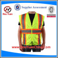 100%polyester mesh reflective safety vest,ANSI /ISEA 2015 Class 2 standard, Six pockets,Zip Fasten,Brand logo can be customized